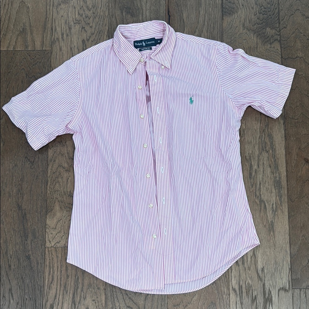 Polo by Ralph Lauren Pink Casual Button Down Shirt Lightweight Classic